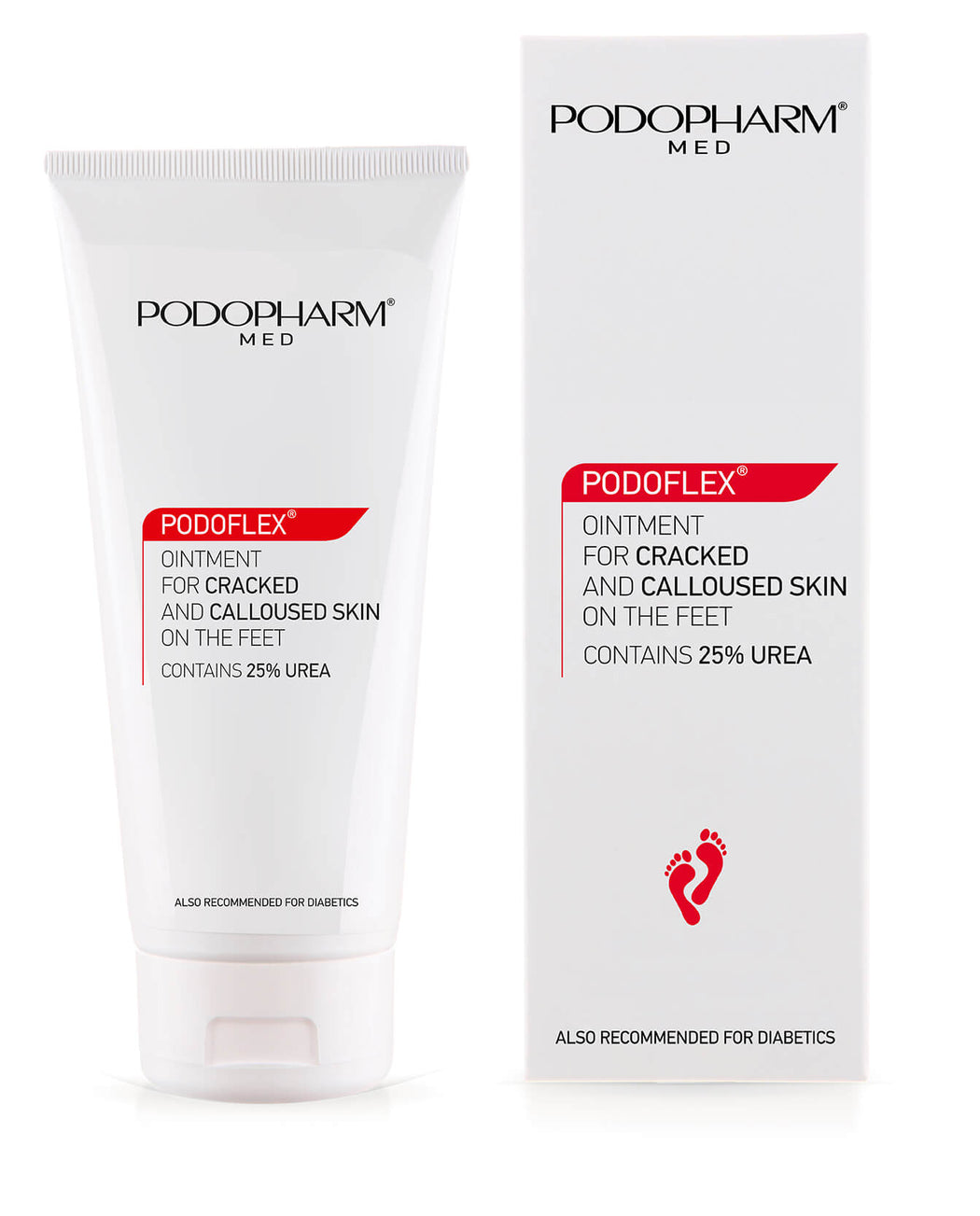 Podopharm ointment for cracked and calloused skin with urea